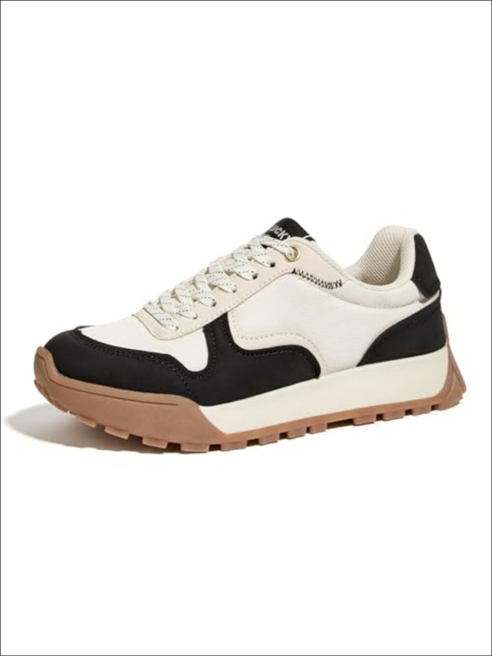 Platform Canvas Sneakers Lace-Up Rubber Sole Casual Walking Shoes